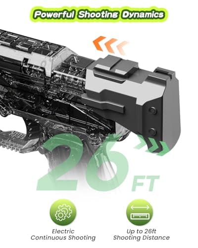 YTKIH Automatic Electric Water Gun with Pool Floats,Funny Inflatable Tank Pool Floaties for Pool Party,with Powerful Squirt Guns for Boys Girls Kids - Thumbnail 3