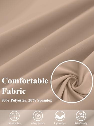 SEMARO Womens High Waist Dress Pants Business Casual Work Office Pants Wide Leg Stretchy Lounge Trousers - Thumbnail 5