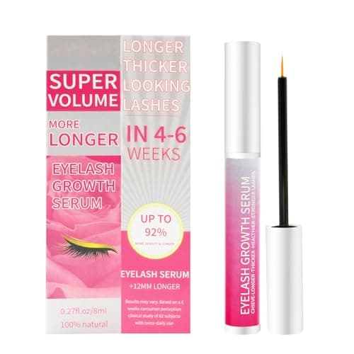 Lash Serum for Eyelash Growth: Premium Eyelash Growth Serum with Advanced Formula to Boost Longer Fuller and Thicker Lashes and Eyebrows - Gentle & Vegan for Sensitive Eyes(8ML) - Image 1