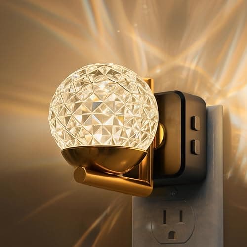 L LOHAS LED Night Lights Plug Into Wall,Dusk to Dawn Sensor,10-Color RGB Dimmable Night Light, 180°Rotating Plug in Night Light for Bathroom, Hallway, Bedroom, Stairway - Image 1