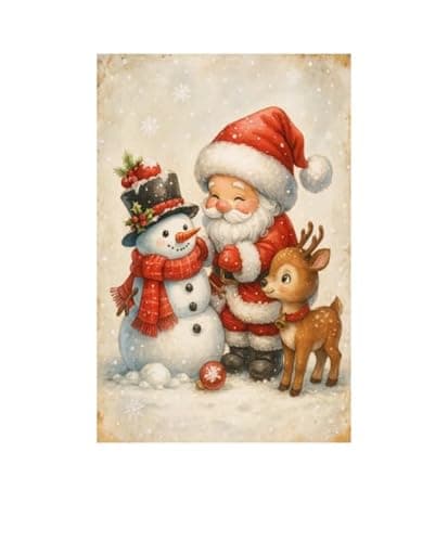 Carastora Flannel Blanket Featuring Santa Claus, Snowman, and Reindeer Patterns. Soft and Comfortable, Suitable for Sofas and beds. Warm and Lightweight, a Perfect Holiday Decoration.50 x 60 in. - Image 1