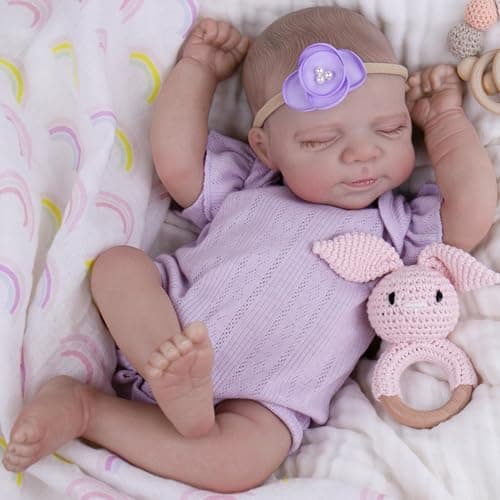 Milidool Realistic Reborn Baby Dolls - 20 Inch Soft Body Lifelike Baby Doll Girl Lovely Bebe Reborn de Silicona Real Life Baby Dolls with Accessories Gift Box for 3+ Years Old Kids Girls Playtime - Image 1