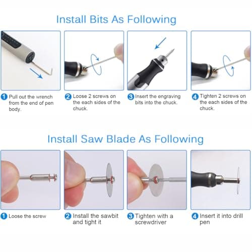 3-Speed Cordless Mini Drill Pen With 8 Small Drill Bits,Rechargeable Electric Hand Drill Pin Vise,Resin Drill Set For Jewelry Making,Resin,Plastic,Wood,Keychains DIY (PINK) - Thumbnail 6