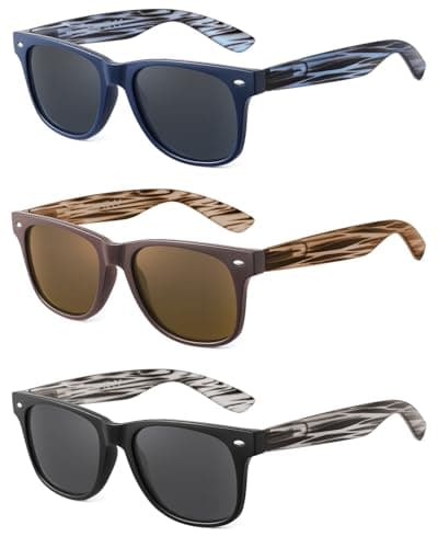 LADEESSE 3 Pack Reading Sunglasses for Men, UV400 Sun Readers Glasses Spring Hinge Outdoor Sunglasses +1.50(Not bifocal) - Image 1