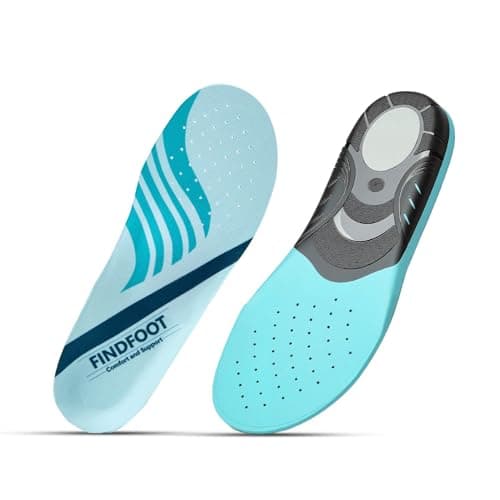 Hard and Durable Orthopedic Arch Support Shoe Insoles for Foot (Blue, 9) - Image 1