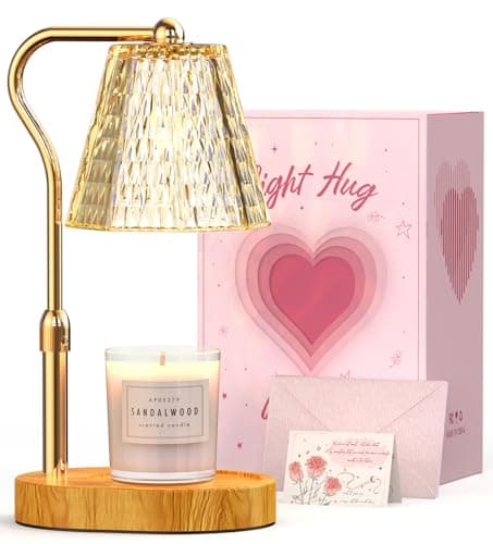 Candle Warmer Lamp with Timer Dimmable Gifts for Women, Adjustable Height Wax Warmer Lamp for Scented Candles, House Warming Gifts for New Home Modern Farmhouse Decor - Image 1