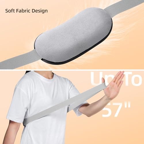 Portable Cordless Heating Pad:COSYGLOW 6 Heat Levels 6 Massage Modes, 3S Fast Heating, Electric Heating Pad,Gifts for Women(Black) - Thumbnail 4