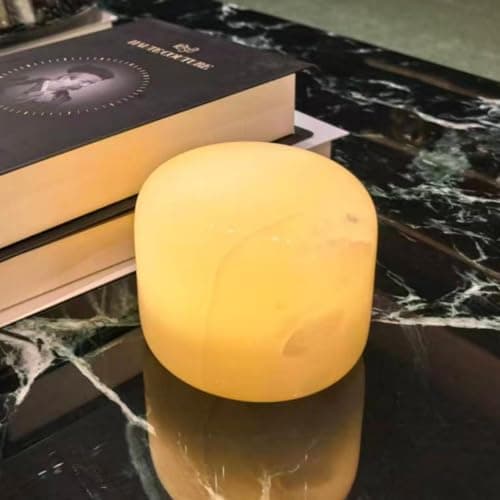 Marble Lamp Night Light Touch Bedside Table Lamp for Bedroom,Type-C Rechargeable Small Desk Bedside Small Lamps,Eye Caring Dimmable LED Ambient lamp (Eastern Jade Glow) - Image 1
