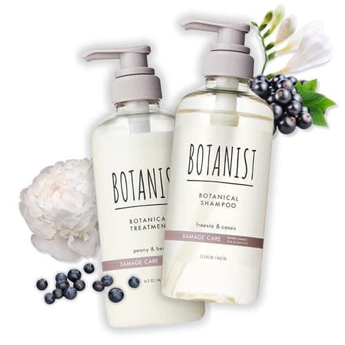 BOTANIST Natural Shampoo and Conditioner Set, Hair Repair Shampoo and Conditioner by Keratin, Collagen, Jojoba& Argan Oil, Moisturizing Shampoo in Japan, Silicone & Sulfate Free 31.7 Fl Oz DAMAGE CARE - Image 1