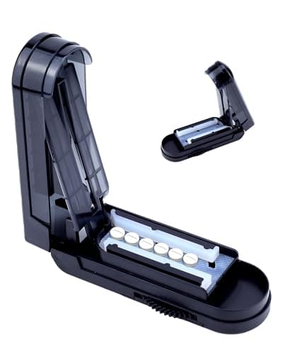 Pill Cutter Splitter for Small and Tiny Pills, Adjustable Pill Splitters for Small or Large Pills Accurately Cuts Multiple Pills at Once,Medicine Cutter Sharp Blade with Safety Guard - Image 1