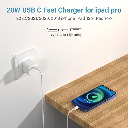 20W USB C Fast Charger Block 2Pack,PD Wall Adapter for iPhone 16/15/14,Mini - Thumbnail 3