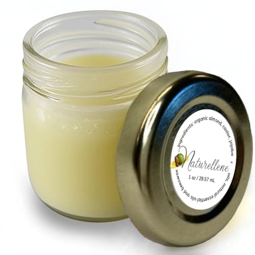 Travel Size Toiletries, Sandalwood Natural Lotion, Body Moisturizer, Face Cream, No Petroleum Organic Castor & Jojoba Oil Aftershave Balm Beard Oil Diaper Rash Cream Tattoo Aftercare | Glass 1 oz - Image 1