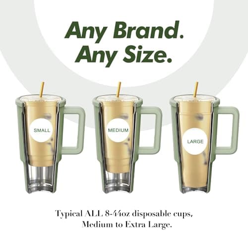 OOD OniVerso 40 oz Stainless Steel Insulated Tumbler with Handle and Straw, Iced Coffee Cup Holder for Disposable Cups, Leak Proof Tumbler, City Night (Black) - Thumbnail 3