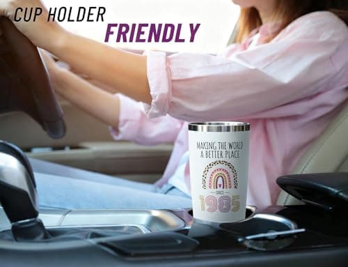 DLOCCOLD 60th Birthday Gifts For Women Tumbler 20oz- 1965 60th Cool Birthday Gifts for 60 Year Old Woman/Her/Mom/Grandma,60 Fabulous Gift, Birthday Decorations for Woman Turning 60 Year Old Present - Thumbnail 3