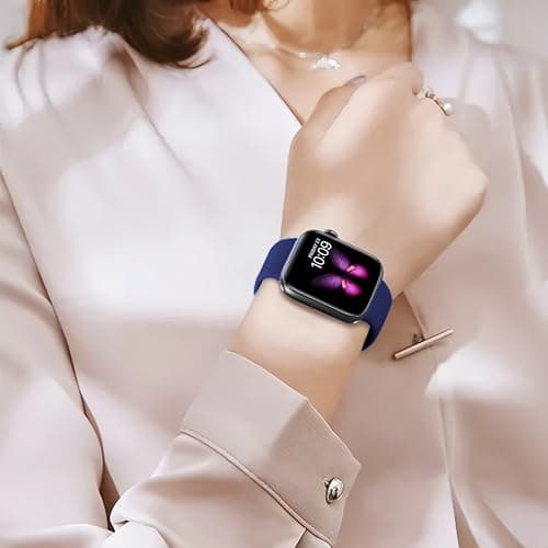 8 Pack Sport Bands Compatible with Apple Watch Bands 40mm 38mm 41mm 42mm 44mm 45mm 49mm 46mm for Women Men,Silicone Waterproof Strap for iWatch Apple Watch Series11 10 9 Ultra 8 7 6 5 4 3 2 1 SE - Thumbnail 4