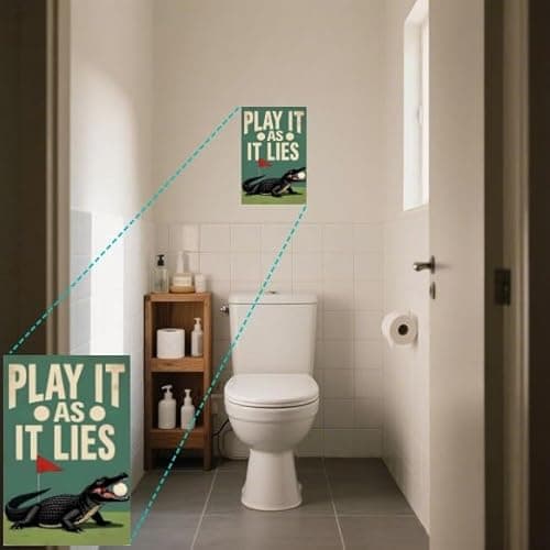 Carastora Golf Wall Decor Sign - Funny Tin Sign - Vintage Style Metal Plaque for the Man Den, Club, Bar or Sports Room, 8x12 Inch - Thumbnail 3