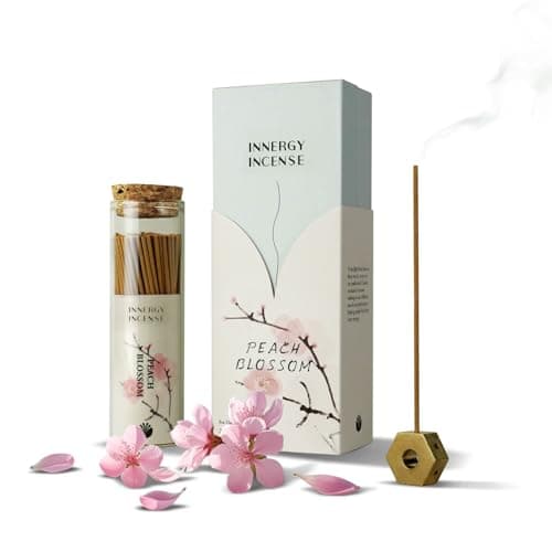 Romance & Calm - Innergy Peach Blossom Incense Sticks, Natural Floral Blend for Self-Love, 150 Sticks - Image 1