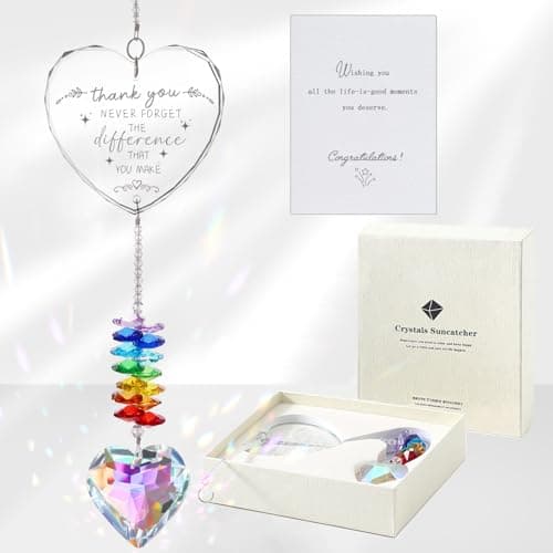 Thank You Gifts, Crystal Suncatcher Thank You Gifts for Women, Never Forget Appreciation Gifts Ornament, Women Gifts for Coworkers Teacher Boss Nurse Friend Keepsake - Image 1