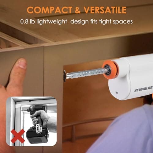 NEUWELBET Electric Screwdriver 3.6V, USB Long-lasting Powerful Electric Screwdriver Set, Cordless Drill with LED Light, 14 PCS Driver Bit(White) - Thumbnail 5