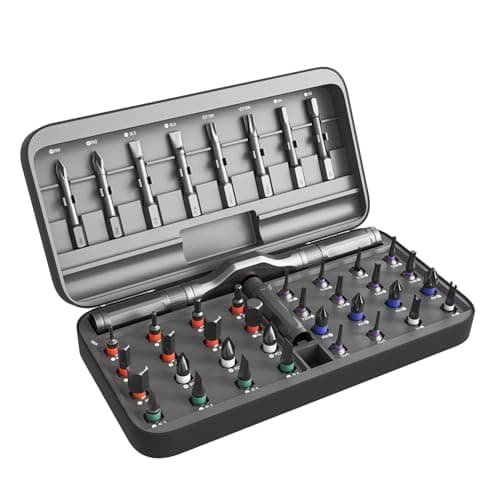 ApexSelect 42 in 1 Magnetic Ratchet Screwdriver Set - Includes Allen Wrenches Sets, for Ring Doorbell/Camera Screwdriver,Home Repair,Electronic & DIY | S2 Alloy Steel with Storage Case. - Image 1