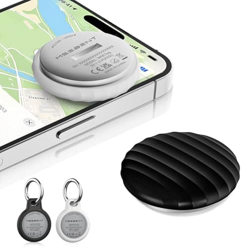 MSEBENT Tracker Tag - 2 Pack [Apple MFi Certified] Bluetooth Trackers Works with Apple Find My (iOS Only) - IP67 Waterproof Item Finders | Track Keys, Wallet, Luggage, Backpack - Image 1