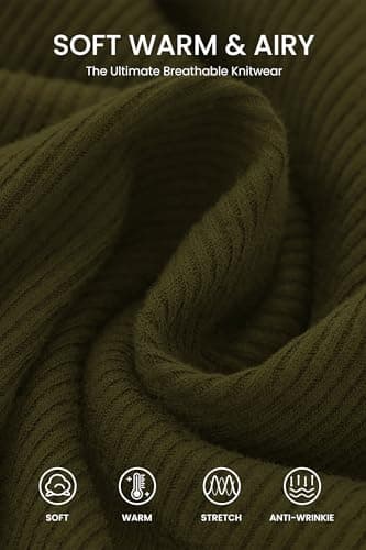 PRETTYGARDEN Womens Spring Long Sleeve Dresses 2026 Mock Neck Ruched Y2K Clothes Ruffle Layered Bodycon Mini Party Dress(Army Green,Small) - Thumbnail 4