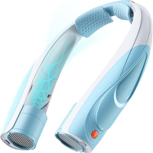 Tenvolti Portable Neck Fan - 6000mAh Rechargeable Personal Fan with 6 Speeds, 360° Cooling Surround Airflow, 20H Long Battery Life Hands-Free Wearable Fan for Outdoor Travel, Office, and Sports - Image 1