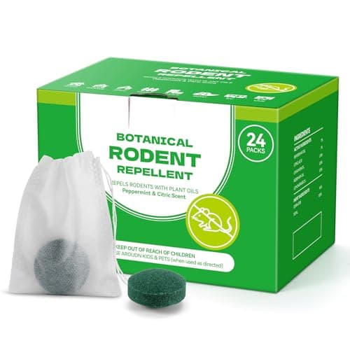 Plant-Based Mouse Repellent Pouches – Natural Rodent Deterrent with Essential Oils – Humane, Non-Toxic Mice Repellent Safe for Kids & Pets – Indoor & Outdoor Rodent Control (24) - Image 1