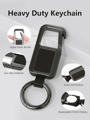Lmrbelec Keychain Tracker Works with Apple Find My (iOS Only) - Thumbnail 3