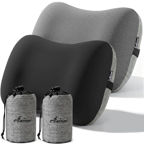 2 Packs Inflatable Neck Pillow for Beach Travel Camping Picnic Small Ultralight Cruise Ship Essentials Summer Vacation Must Have Travel Accessories Trip Necessities Stuff Thing Gift Supplies Gadget