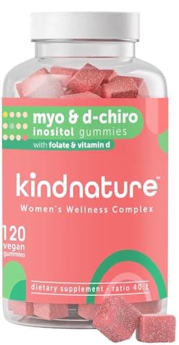 kindnature Myo-Inositol & D-Chiro Inositol Gummies with Vitamin D & Folate - Ideal 40:1 Ratio - 30 Day Supply - Image 1