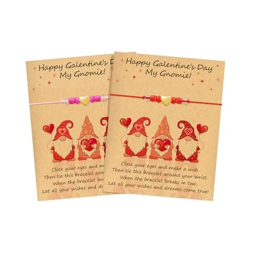 BAYLAY Galentines Day Gifts for Friends, Galentines Day Gifts for Women Teen, 2 Friendship Bracelets for Women Heart Bracelets Jewelry Bff Friendship Gifts for Women Friends Her Bestie Gifts - Image 1