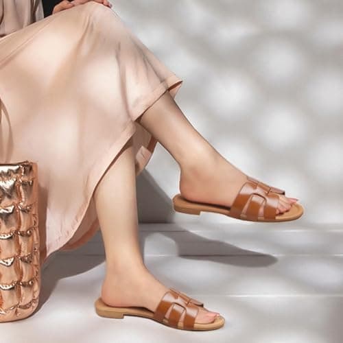 ATHMILE Sandals for Women 2026 Vacation Womens Sandals Dressy Summer Flats Sandals Women Slides for Party Wedding Beach - Thumbnail 2