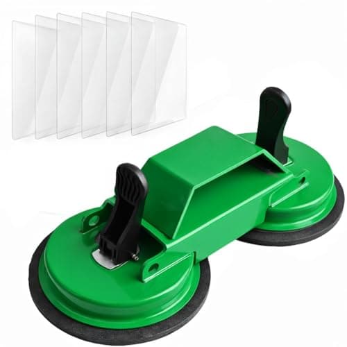 Floor Gap Fixer Tool, 45° Striking Surface Floor Gap Repair Tool with Dual Suction Cup, Made of Iron. with 6pcs Sticky Pads for Fixer Laminate/Vinyl Flooring Tools