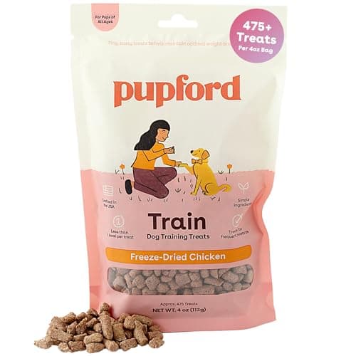 Pupford Freeze Dried Training Treats for Dogs & Puppies, 475+ Two Ingredient Bites (Chicken, 4 oz) - Image 1