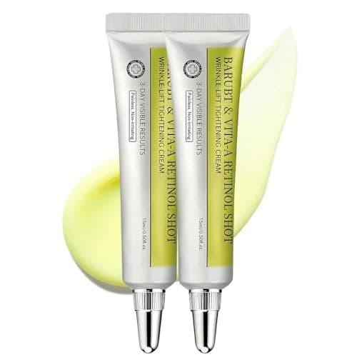 BARUBT Retinol Shot Tightening Booster - Pore Minimizer, Firm Skin with Retinol & Panthenol, Facial Retinol Serum, Moisturizes Skin Smoother, Fine Lines & Wrinkles Less Noticeable, 2PCS - 0.5fl.oz.*2 - Image 1