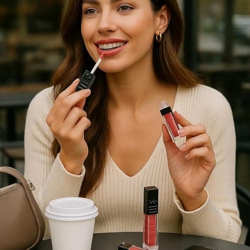 Lip Glow Oil Set – Hydrating & Moisturizing Lip Gloss Oils | High-Shine, Long-Lasting Non-Sticky Lip Care for Smooth Glimmer Finish, Plump Lips | Gift for Women & Girls 3Pcs (Set B) - Thumbnail 5