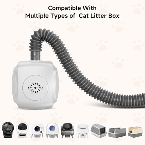 petstarlet Litter Box Exhaust Fan Compatible with Multiple Models, Ozone Odor Eliminator for Strong Odor 99% Cat Litter Deodorizer Dog Poof Odor Removal Home Plug in Air Purifier for Bedroom Pets - Thumbnail 5