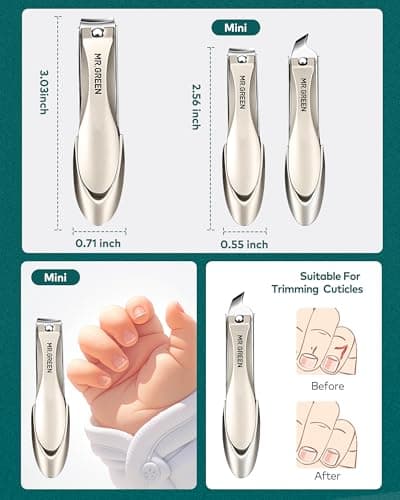 Manicure Set 8 in 1,Professional Pedicure kit,Stainless Steel Manicure Kit,Portable Travel Grooming Kit Nail Care Tools,Nail Clippers Pedicure Tools with Leather Travel Case(Dark Brown) - Thumbnail 4