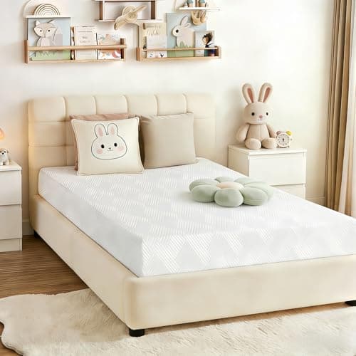 Vipbear 5 Inch Twin Mattress, Memory Foam Mattress with Cooling Gel, Relieve Pressure with Medium Firm Support, CertiPUR-US Certified, Cooling Ventilated Foam Comfort for Sleep 75''L x 38''W - Image 1
