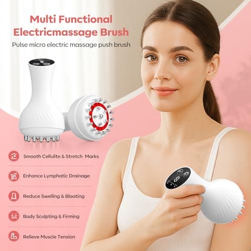 HarrFlow Lymphatic Drainage Massager & Anti Cellulite Massage Tool,New Lymphatic Massager,Helps Reduce Stretch Marks & Cellulite，for Belly, Arms & Legs,Body Sculpting Machine with Heat & Vibration - Thumbnail 2