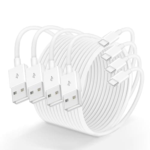 USBA to Type C Cable 3FT, 4Pack USB A to USB C Fast Cable Type-C Charging Cable Type C Cord for Car Carplay Compatible with iPhone 17/16/15 Samsung Galaxy S25/S24 iPad Pro (usba to c Cable, 3FT) - Image 1