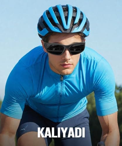 KALIYADI Polarized Sunglasses-Men Sports Sun-Glasses: Mens Sunglasses UV400 Protection for Running Fishing Golf - Thumbnail 5