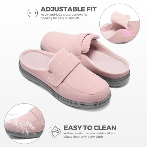 YOLIS Slippers with Arch Support for Women, Comfortable Orthopedic Slippers for Plantar Fasciitis, Non-Slip Women's House Shoes Indoor Outdoor - Thumbnail 5