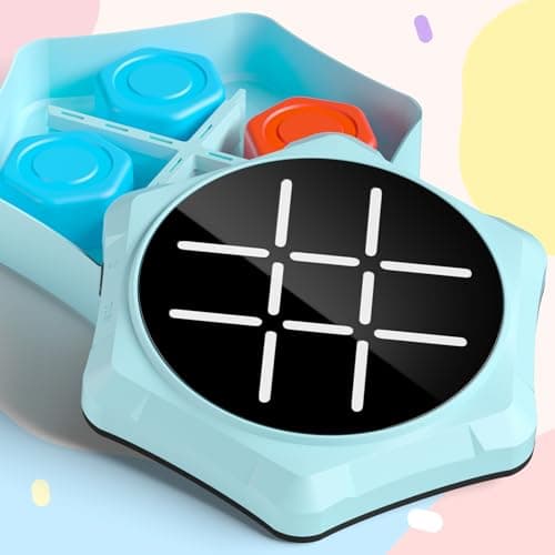 VDPDO Electronic Tic Tac Toe Game, 5-in-1 Electric Tic Tac Toe with Mute & Rechargeable - Handheld Travel Board Game for Kids Ages 4+, Adults, Family - Educational Learning Toy for Boys Girls - Thumbnail 4