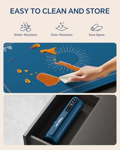 Food Warming Mat, Silicone Heating Tray with 7 Temperature Settings, Quick Full Surface Heating Pad, Thermochromic Line, Kids Lock, Electric Warming Tray for Buffets Party - Thumbnail 6