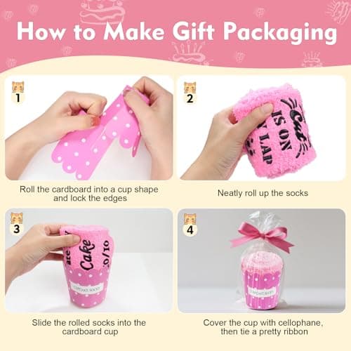 Biswitif Birthday Gifts Funny Slipper Socks, Women Funny Socks for 30 40 50 60 70 Year Old Woman Birthday Gifts for Mom Sister Wife Friends - Thumbnail 5