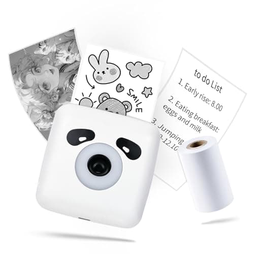 LFPERT Sticker Printer, TP6S Print Pods Mini Printer, Portable Bluetooth Sticker Maker Machine, Inkless Thermal Pocket Printers for Photos, Study Graphics, Notes, Journal, DIY & Gift Blessings -White - Image 1