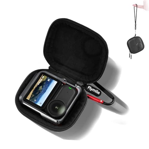 Flymile Osmo Nano Carrying Case (for Cage), Storage Small Bag for DJI Osmo Nano, Travel PU Hard Shell Portable Cover Protector With Carabiner & Wrist Strap Camera Protective Accessories - Image 1