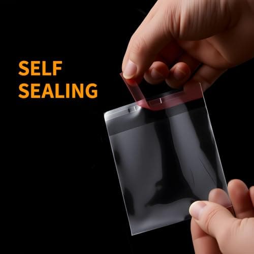 200 Pcs Clear Jewelry Organizer, 2 x 2.82 Inches Self Sealing Cellophane Bags, Clear Resealable Cellophane Bag Small Storage Bags Pouches for Earrings Ring Candy Beads - Thumbnail 3